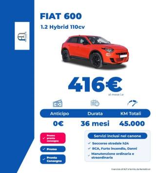 FIAT 600 1.2 hybrid Sport 110cv auto