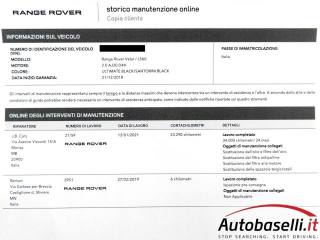LAND ROVER Range Rover Velar usata, con Chiusura centralizzata senza chiave