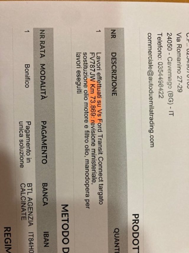 FORD Transit Connect usata, con Sensori di parcheggio posteriori