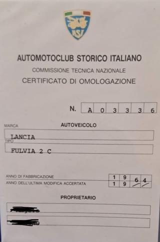 LANCIA Fulvia usata 15