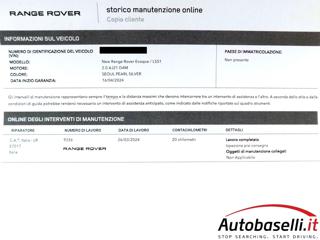 LAND ROVER Range Rover Evoque usata, con Autoradio