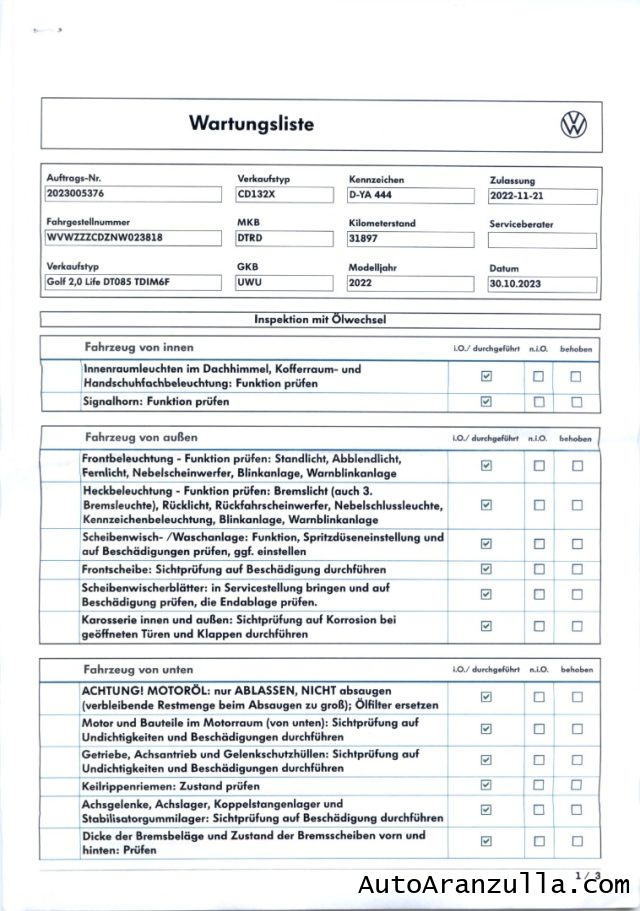 VOLKSWAGEN Golf usata, con Volante multifunzione