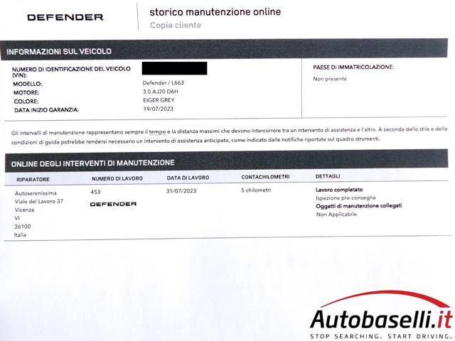 LAND ROVER Defender usata, con Antifurto