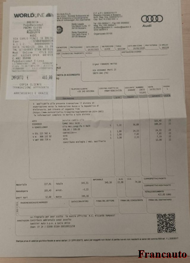 AUDI A3 usata, con Controllo trazione