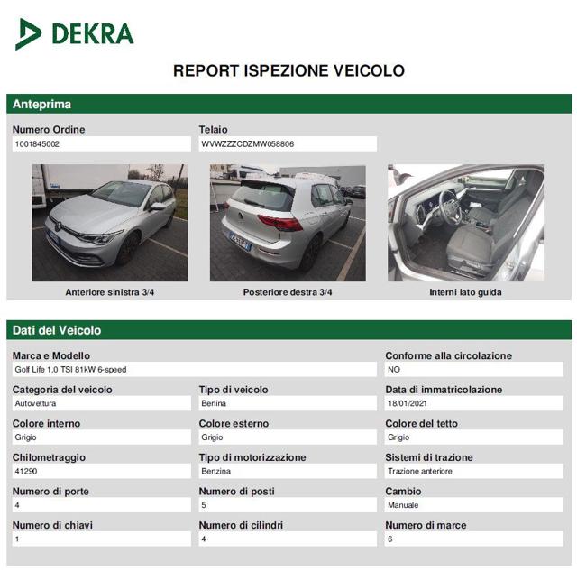 VOLKSWAGEN Golf usata, con Autoradio digitale