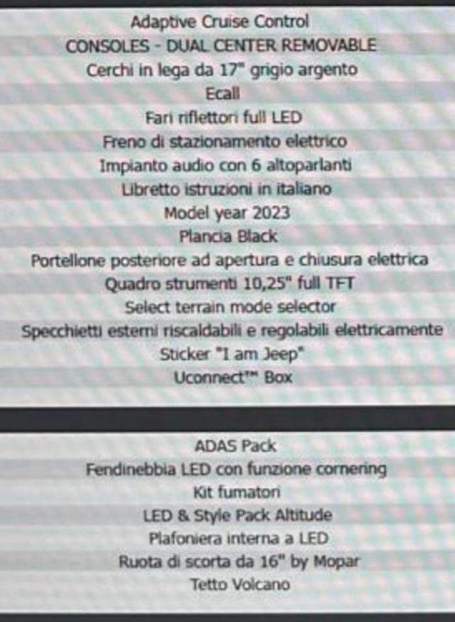 JEEP Avenger usata, con Sensore di luce