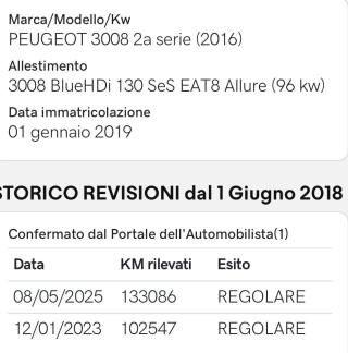 PEUGEOT 3008 usata, con Bracciolo