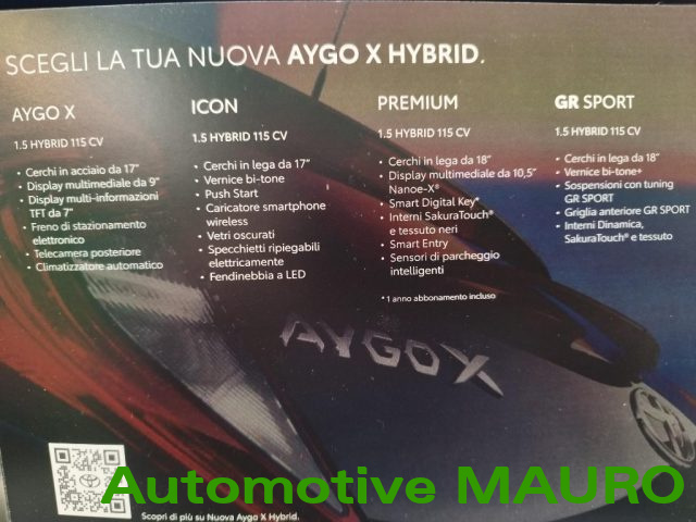 TOYOTA Aygo X usata, con Chiusura centralizzata