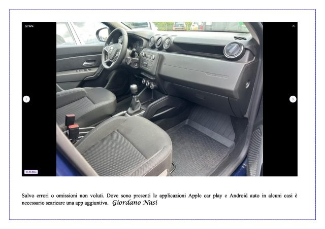 DACIA Duster usata, con Climatizzatore