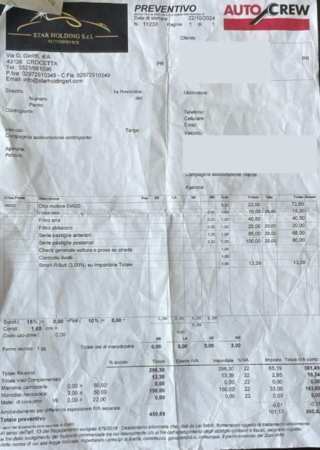 FIAT 500X usata, con Servosterzo