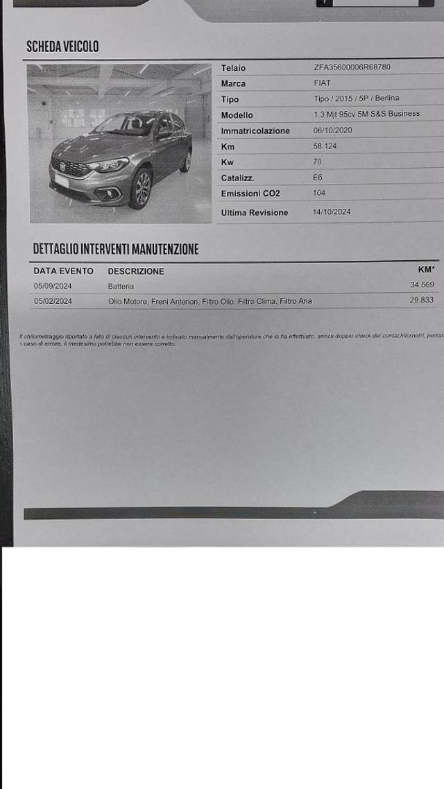 FIAT Tipo usata, con Chiusura centralizzata telecomandata