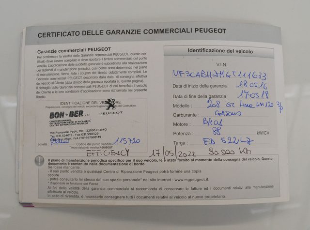 PEUGEOT 208 usata, con Controllo trazione