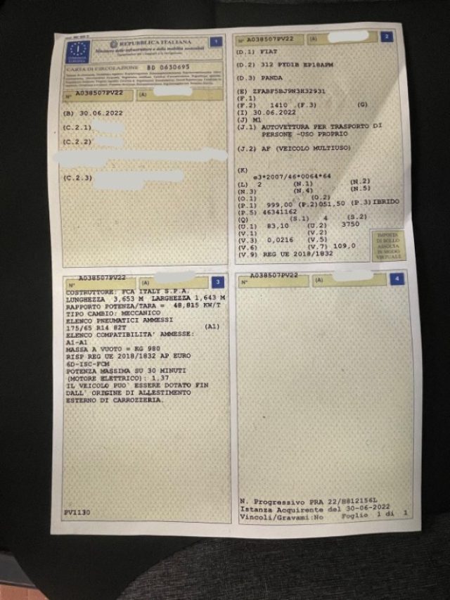 FIAT Panda usata, con Autoradio