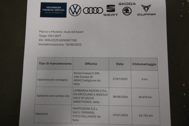 AUDI A4 usata, con Chiusura centralizzata