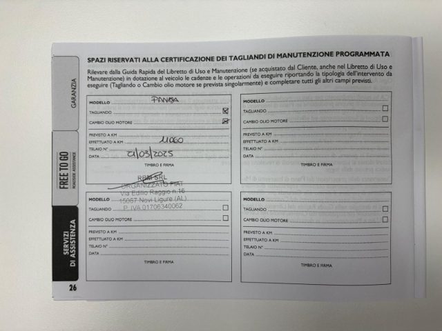FIAT Panda usata, con Sensori di parcheggio posteriori