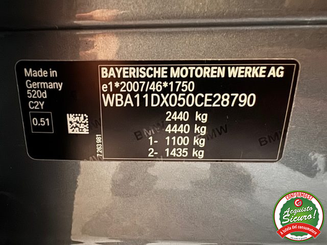 BMW 520 usata, con Sedili sportivi