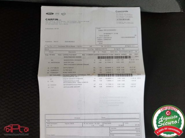 NISSAN Qashqai usata, con Park Distance Control