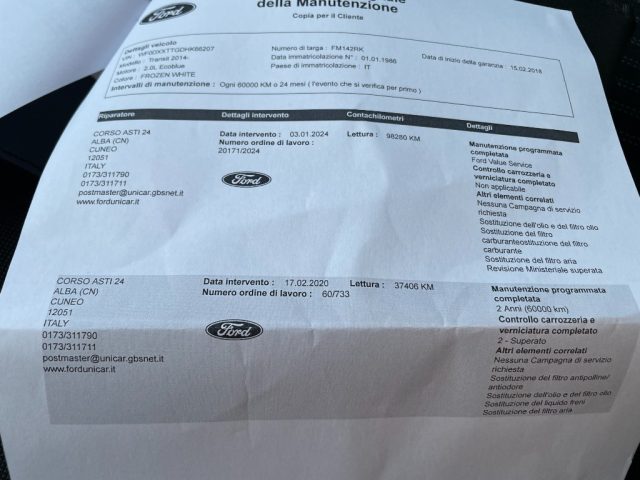 FORD Transit usata, con Specchietti laterali elettrici