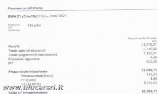 BMW X1 usata, con Filtro antiparticolato