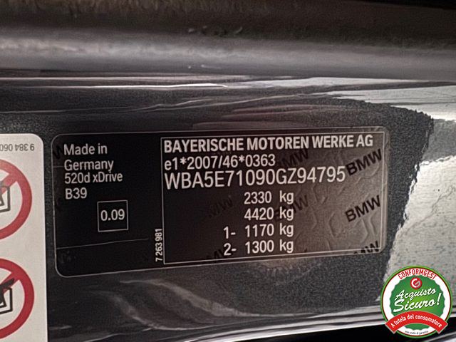 BMW 520 usata, con Volante in pelle