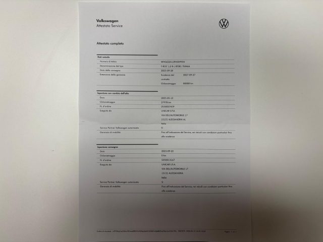 VOLKSWAGEN T-Roc usata, con Bracciolo