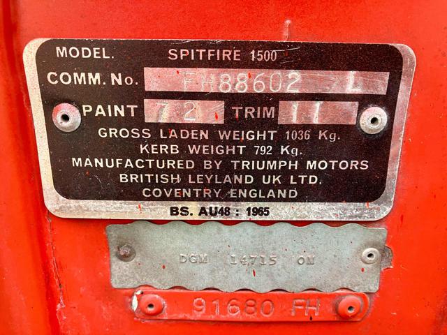 TRIUMPH Spitfire usata 31