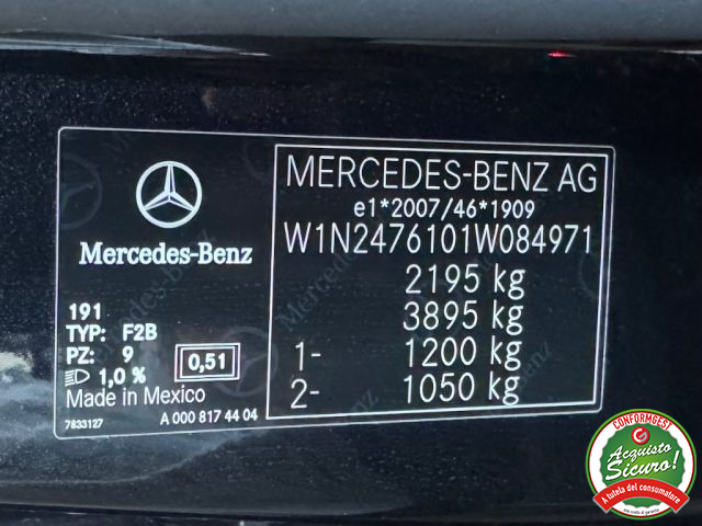 MERCEDES-BENZ GLB 180 usata, con USB
