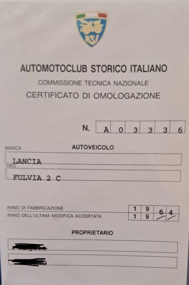 LANCIA Fulvia usata 15