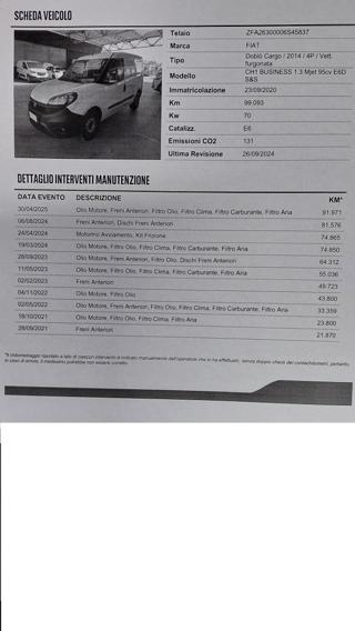 FIAT Doblo usata, con Divisori per bagagliaio