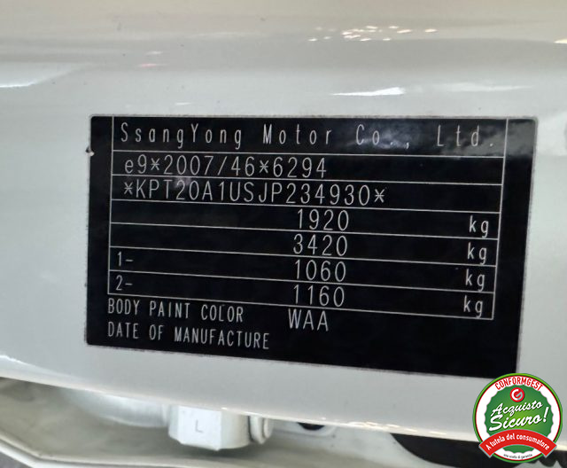 SSANGYONG Tivoli usata, con Controllo elettronico della corsia