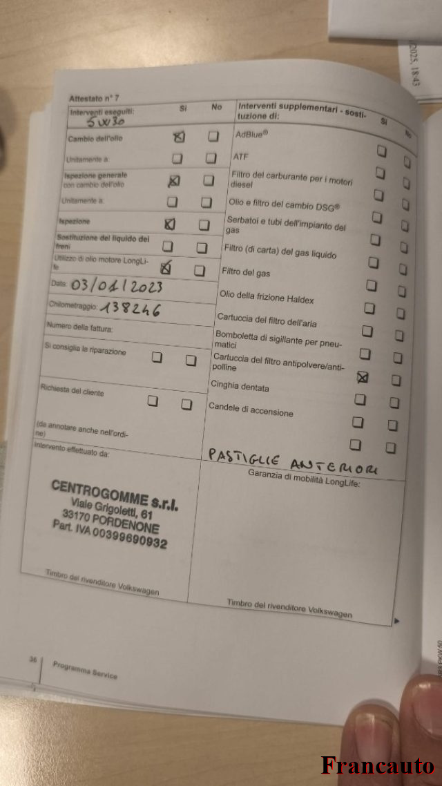 VOLKSWAGEN Golf usata, con Immobilizzatore elettronico