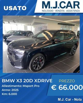 BMW X3 xDrive20d 48V MSport Pro