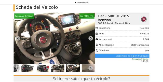 FIAT 500 usata, con Airbag