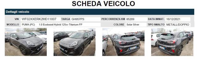 FORD Puma usata, con Luci diurne LED