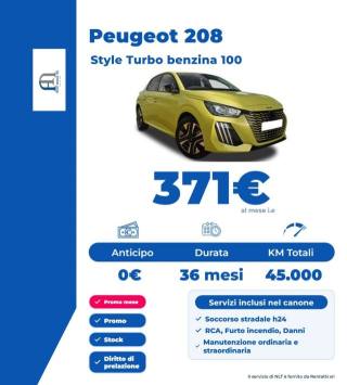 PEUGEOT 208 Style Turbo benzina 100