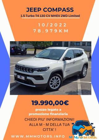 JEEP Compass 1.5 Turbo T4 130 CV MHEV 2WD Limited