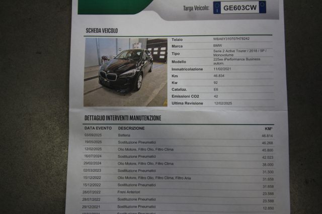 BMW 225 usata, con Chiusura centralizzata