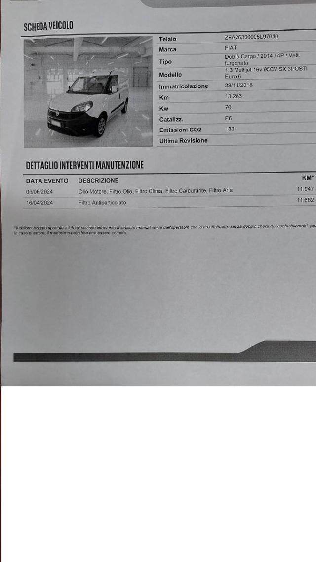 FIAT Doblo usata, con Chiusura centralizzata telecomandata