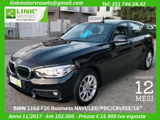 BMW 116 d 5p. Business -NAVI/LED/PDC/CRUISE -TAGLIANDI BMW