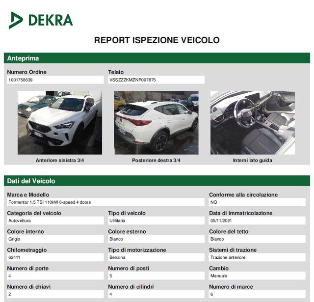 CUPRA Formentor usata, con Volante in pelle
