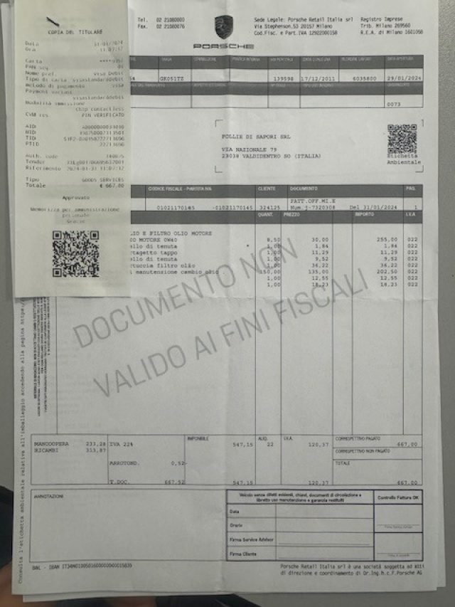 PORSCHE Panamera usata, con Tettuccio apribile