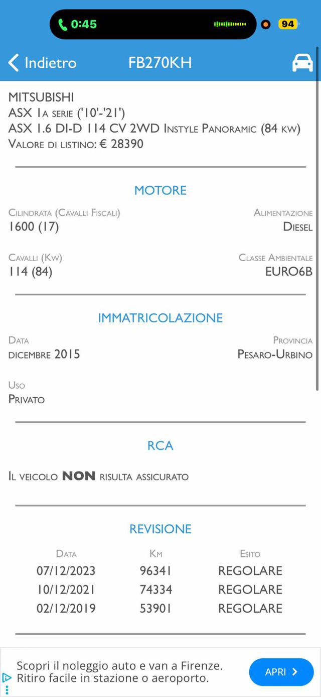 MITSUBISHI ASX usata, con Autoradio