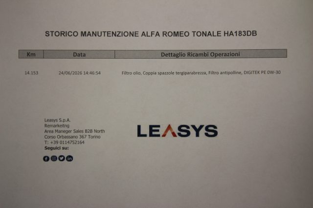ALFA ROMEO Tonale usata, con Chiusura centralizzata