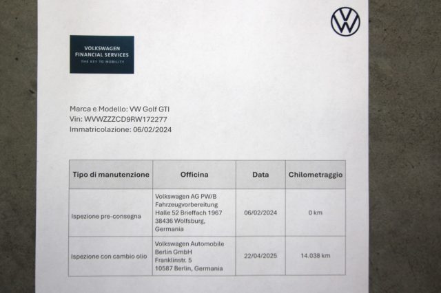 VOLKSWAGEN Golf GTI usata, con Chiusura centralizzata