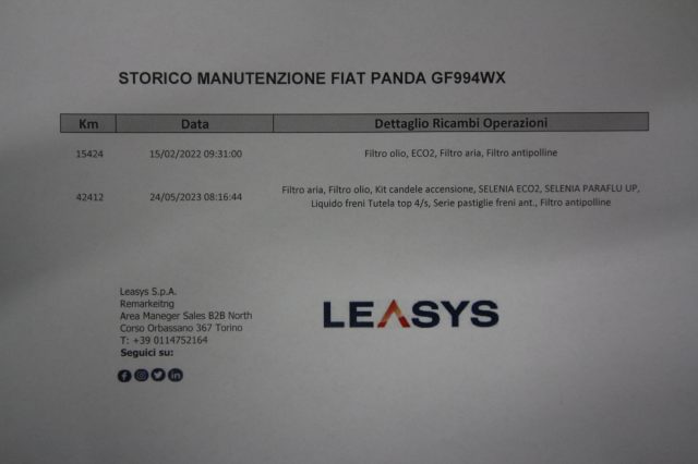 FIAT Panda usata, con Climatizzatore