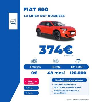 FIAT 600 Hybrid 110 CV DCT MHEV Business