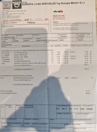 RENAULT Captur usata, con Sensori di parcheggio posteriori