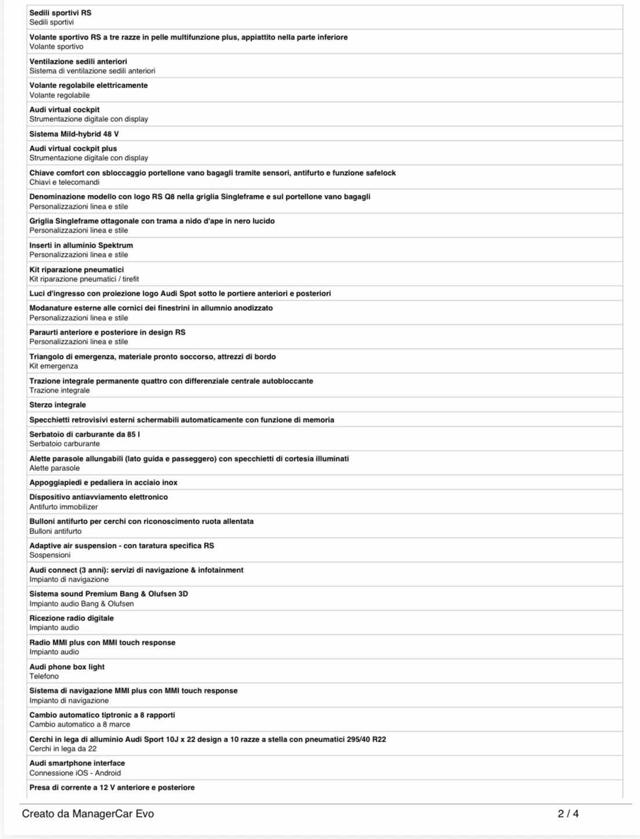 AUDI RS Q8 usata, con Sistema di navigazione