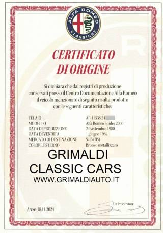 ALFA ROMEO Spider usata 1
