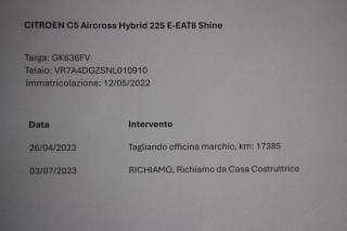 CITROEN C5 Aircross usata, con Chiusura centralizzata